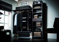 Housse courte pour vêtements noire "Urban"