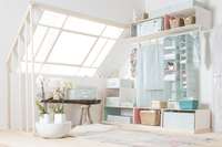 Housse de rangement dessous de lit verte "Daman"