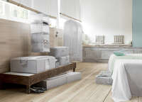 Housse longue pour vêtements grise "Meko"