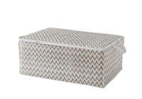 Housse de rangement pour couette beige "Ikat"
