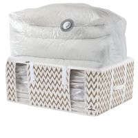 Housse souple sous-vide Compactor beige "Ikat" XXL