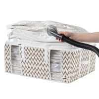 Housse souple sous-vide Compactor beige "Ikat" XXL