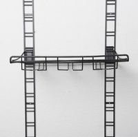 Kit de rangement mural pour verres noire "Walltech"