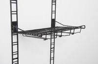 Kit de rangement mural pour verres noire "Walltech"