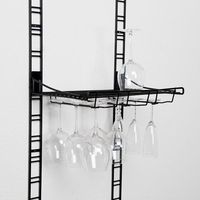 Kit de rangement mural pour verres noire "Walltech"