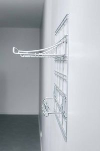 Kit de rangements muraux argent sur grille Walltech