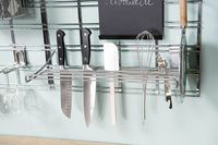 Kit de rangements muraux cuisine argent grand modèle "Walltech"