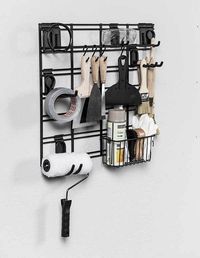 Kit de rangements muraux garage noirs pour outils "Walltech"