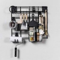 Kit de rangements muraux garage noirs pour outils "Walltech"