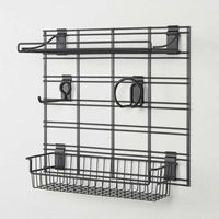 Kit de rangements muraux garage noirs Walltech