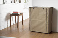 Étagère range-chaussures 4 niveaux marron "Oxford"