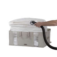 Lot de 5 housses souples sous-vide Compactor beiges "2.0" XXL