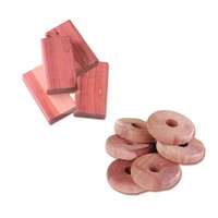 Lot de 4 blocs antimites + 6 pastilles antimites en cèdre naturel