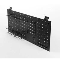 Lot de 10 crochets de rangement mural pour outils noirs "Walltech"