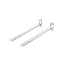 Lot de 2 équerres pour rangement mural chromées "Walltech"