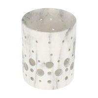 Lot de 2 photophores façon marbre