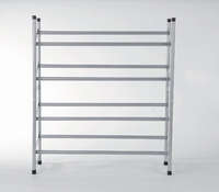 Lot de 2 range-chaussures 2 niveaux extensibles en métal "Stilito"