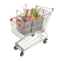 Lot de 2 sacs de course gris "Kosto"