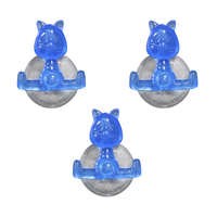 Lot de 3 Funny hooks Chat bleu