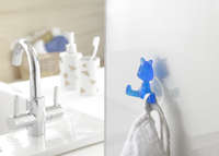 Lot de 3 Funny hooks Chat bleu