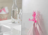 Lot de 3 Funny hooks Girafe Rose