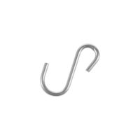 Lot de 6 crochets pour rangement mural argent "Walltech"