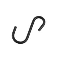 Lot de 6 crochets pour rangement mural noirs Walltech