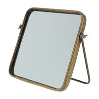 Miroir doré à poser