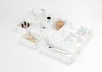 Organisateur de tiroir 5 compartiments rigide blanc "Stan"