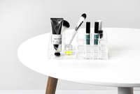 Présentoir maquillage 15 compartiments transparent