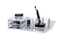 Rangement maquillage et bijoux avec 2 tiroirs transparent