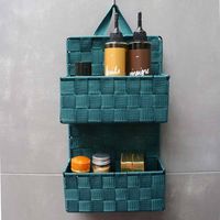 Panier 2 niveaux "Bristol" bleu paon