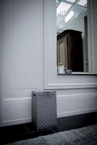 Panier à linge carré gris "Stan"