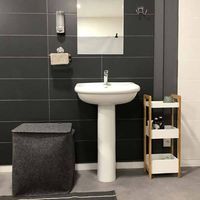 Panier à linge "Felt" feutrine gris