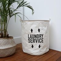 Panier à linge souple écru "Flex"