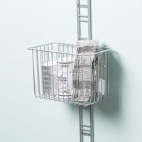 Panier de rangement mural argent "Walltech" M