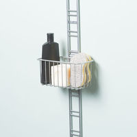 Panier de rangement mural argent Walltech S