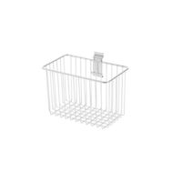Panier de rangement mural chromé "Walltech" M