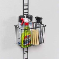 Panier de rangement mural noir "Walltech" M