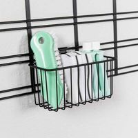 Panier de rangement mural noir "Walltech" S