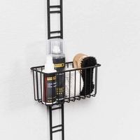 Panier de rangement mural noir "Walltech" S