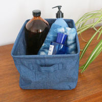 Panier "Denim" souple bleu jean Taille S