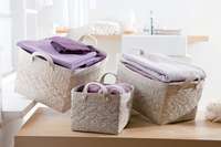 Panier de rangement gris "Futuna" M