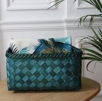 Panier "Hanoï" vert canard taille L