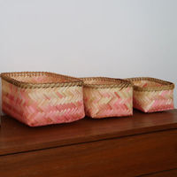 Panier "Nouméa" Rose  Taille L