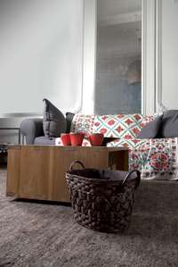 Panier de rangement ovale marron "Tonka"