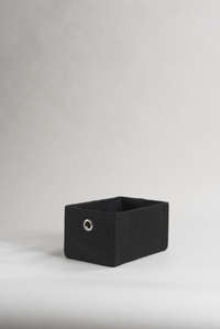 Panier de rangement noir "York"