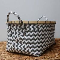 Panier "Zig-Zag" gris