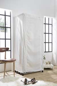 Armoire penderie blanche "Cottage"