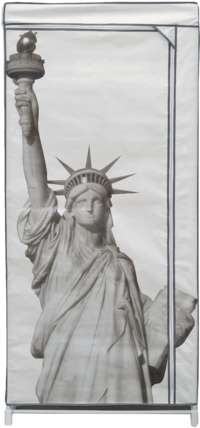 Armoire penderie grise "Statue of Liberty"